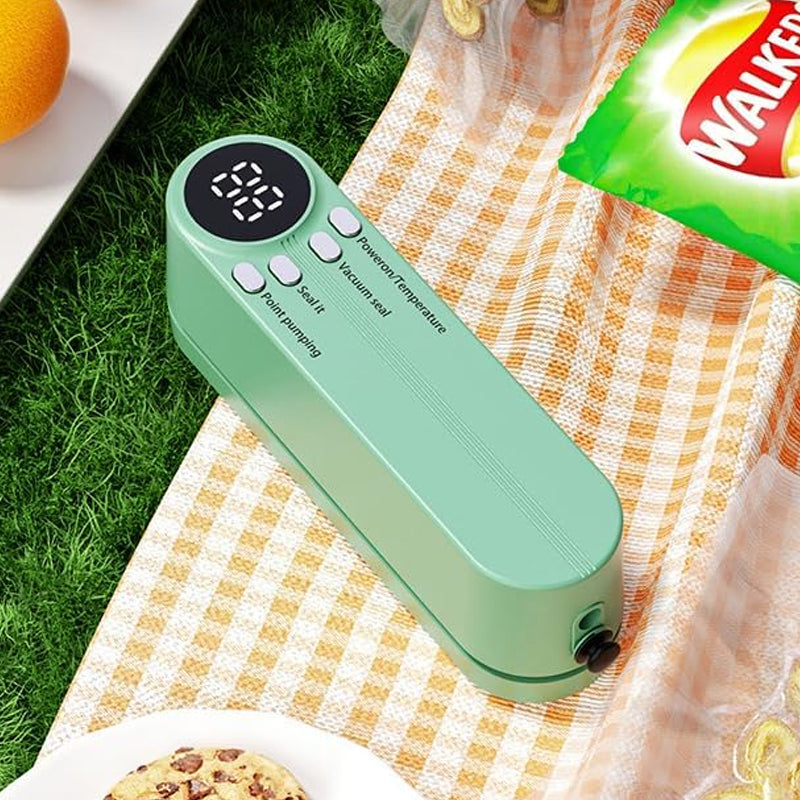 🍎 Tragbarer Handstaubsauger für Lebensmittel – 🥩 Vakuumier-, Verpackungs- und Laminiergerät für entspanntes Kochen am Wochenende 🍞