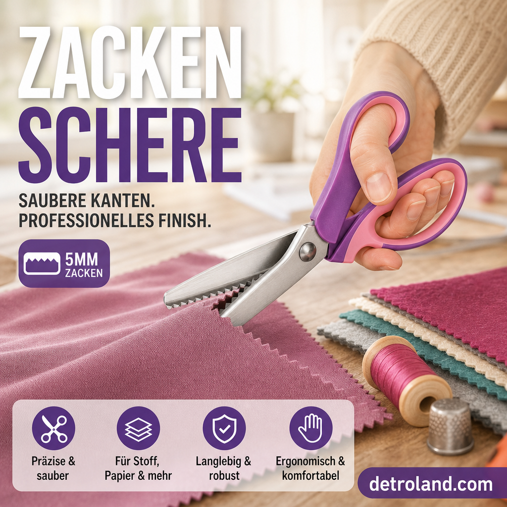 Multifunktionale Zickzack-Schere, gezackte Schere ✂️🧵