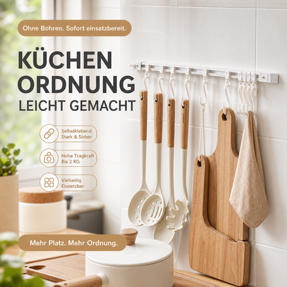 ✨ Multifunktionaler Haken ohne Bohren – wandschonend & verstellbar, für Küche, Bad & Zuhause