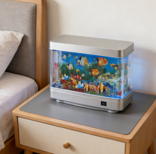 LED-Aquarium-Stimmungslicht mit realistischem Zierfisch-Design – Dekorative Tischlampe für Zuhause 🌊🐠
