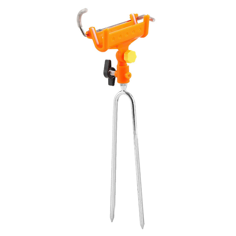 🎣 50% RABATT! 🔄 Multifunktionaler Rutenhalter mit Selbstverriegelung – Erdspieß, 360° verstellbar, für Hand- & Meeresruten