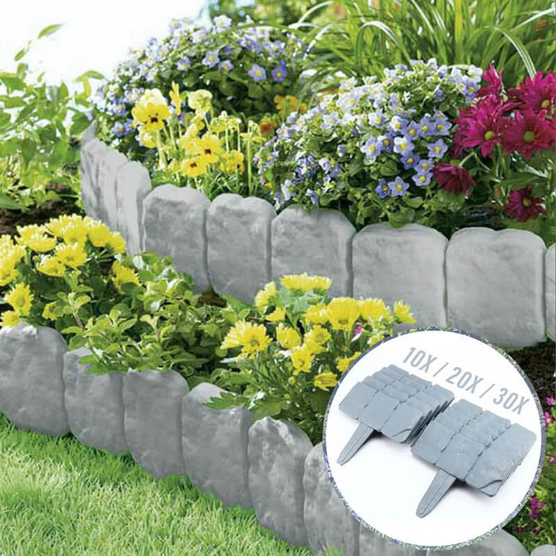 🏡 50% RABATT! 🌿 Gartenzaun aus Kunststein – Einfach zu montieren & erweiterbar – Naturgetreue Optik, perfekt für Beete, Wege oder Rasen – wetterfest & langlebig ✨