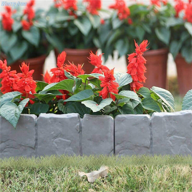 🏡 50% RABATT! 🌿 Gartenzaun aus Kunststein – Einfach zu montieren & erweiterbar – Naturgetreue Optik, perfekt für Beete, Wege oder Rasen – wetterfest & langlebig ✨