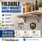 🔥50% RABATT! 🔧 Klappkonsole aus Edelstahl – klappbarer Regalträger mit Dreiecksstruktur für Wandregale & Arbeitsplatten