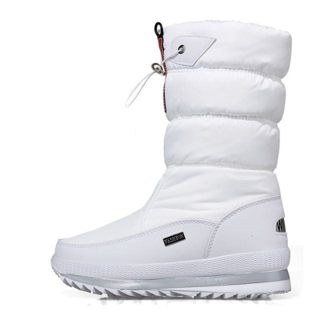 🔥Hochwertiger, rutschfester und wasserdichter Schneestiefel aus Kunstfell für Damen
