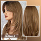 💕HOT SALE💕Perücke lange Haare Layered bangs Perücken