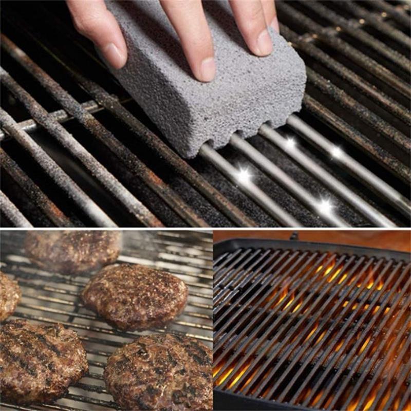 Grillreinigungsstein aus Bimsstein – Hitzebeständig, Umweltfreundlich für Grillrost & BBQ