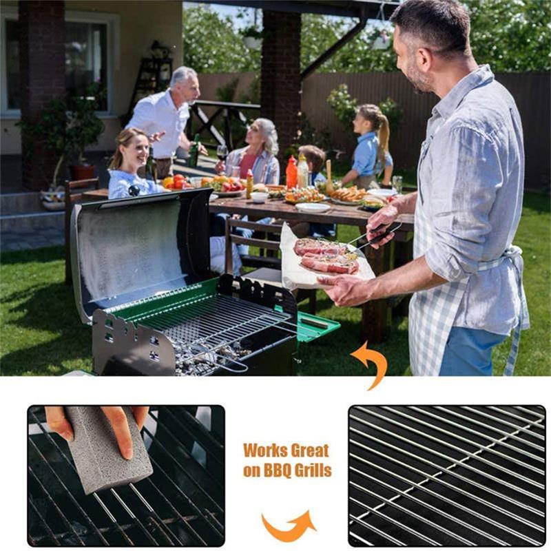 Grillreinigungsstein aus Bimsstein – Hitzebeständig, Umweltfreundlich für Grillrost & BBQ