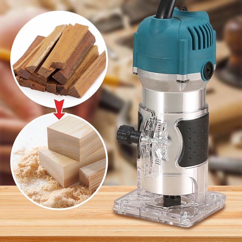 Elektrische Oberfräse & Nutfräse 220V / 110V – Holzfräse zum Nuten, Kantenfräsen & Bohren