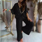✨2025 Neue💕Women's Casual Lose Solide Farbe Anzug