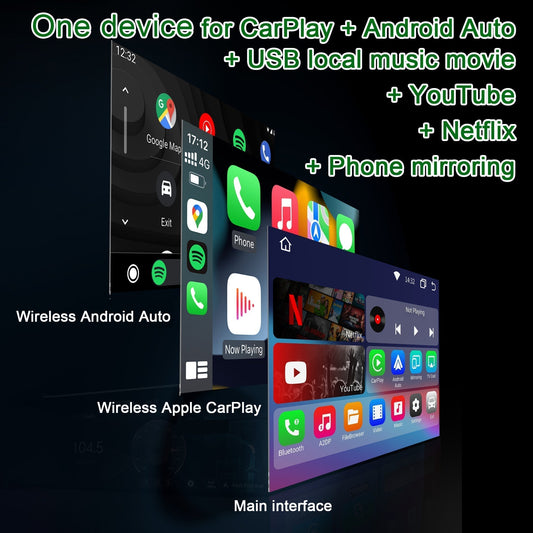 💥Nur für die ersten 100 Käufer!💥Drahtloses CarPlayAndroid Auto & YoutubeNetflix Adapter