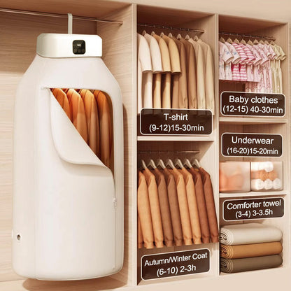 ⏰ NUR FÜR KURZE ZEIT: 50% RABATT! 👕💨 Faltbarer Mini-Wäschetrockner mit UV-Sterilisation & Fernbedienung – tragbar für Zuhause, Reise & Wohnung