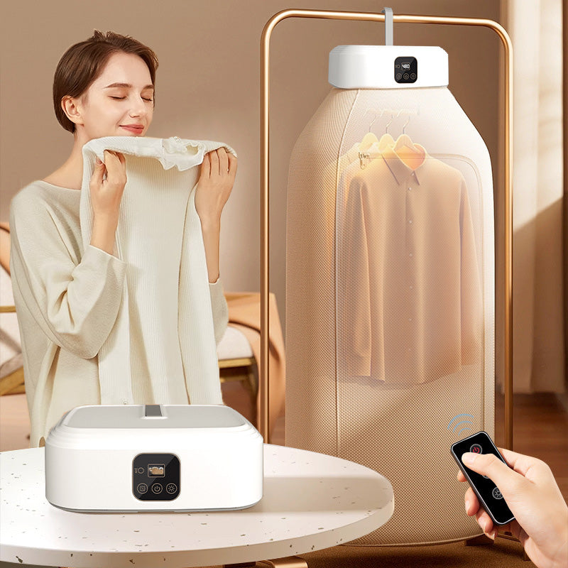 ⏰ NUR FÜR KURZE ZEIT: 50% RABATT! 👕💨 Faltbarer Mini-Wäschetrockner mit UV-Sterilisation & Fernbedienung – tragbar für Zuhause, Reise & Wohnung