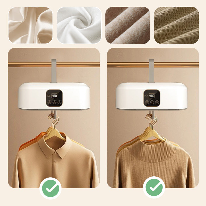 ⏰ NUR FÜR KURZE ZEIT: 50% RABATT! 👕💨 Faltbarer Mini-Wäschetrockner mit UV-Sterilisation & Fernbedienung – tragbar für Zuhause, Reise & Wohnung