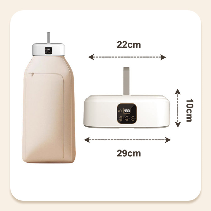 ⏰ NUR FÜR KURZE ZEIT: 50% RABATT! 👕💨 Faltbarer Mini-Wäschetrockner mit UV-Sterilisation & Fernbedienung – tragbar für Zuhause, Reise & Wohnung
