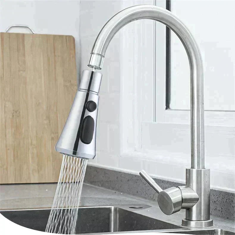 360°-Sprühkopf für Küchenarmaturen – 3 Funktionen mit Wasserstrahl, Sprühmodus und Pause