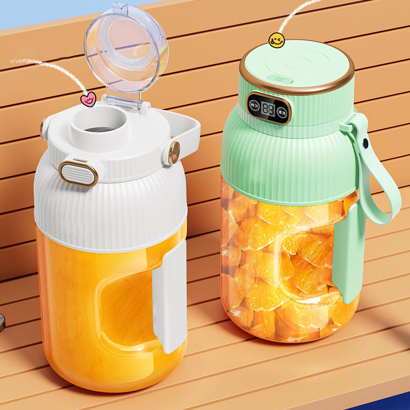 🍉Sommer Heißer Verkauf ❄️Multifunctional Tragbare Saftpresse Tasse mit Digitalanzeige