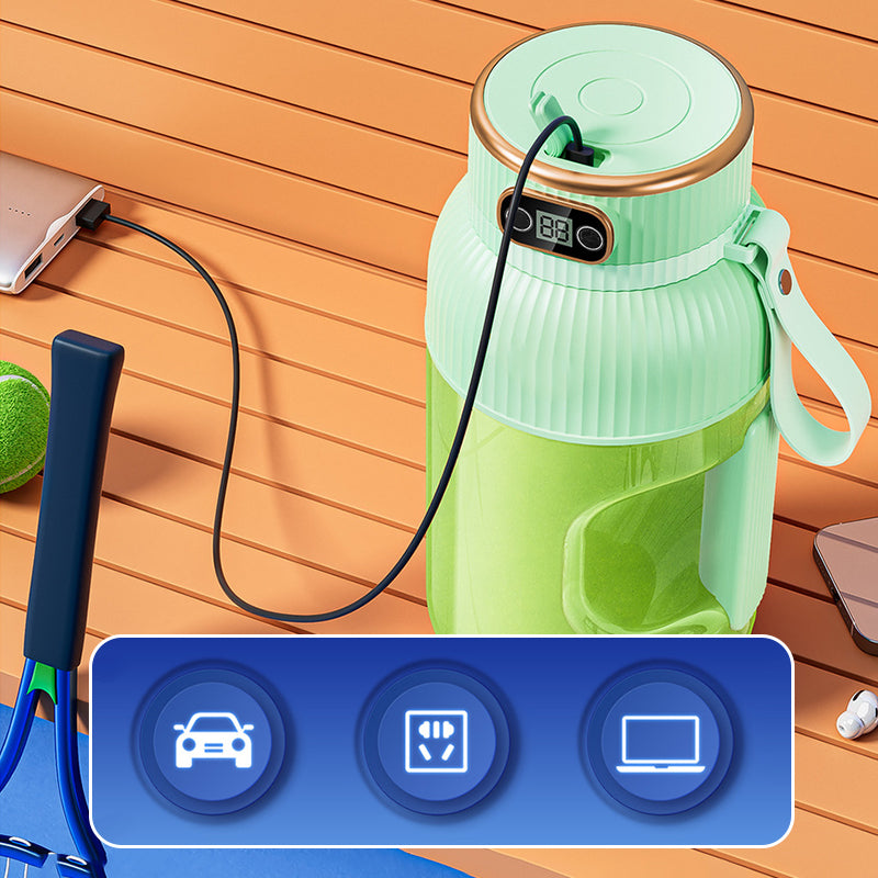 🍉Sommer Heißer Verkauf ❄️Multifunctional Tragbare Saftpresse Tasse mit Digitalanzeige