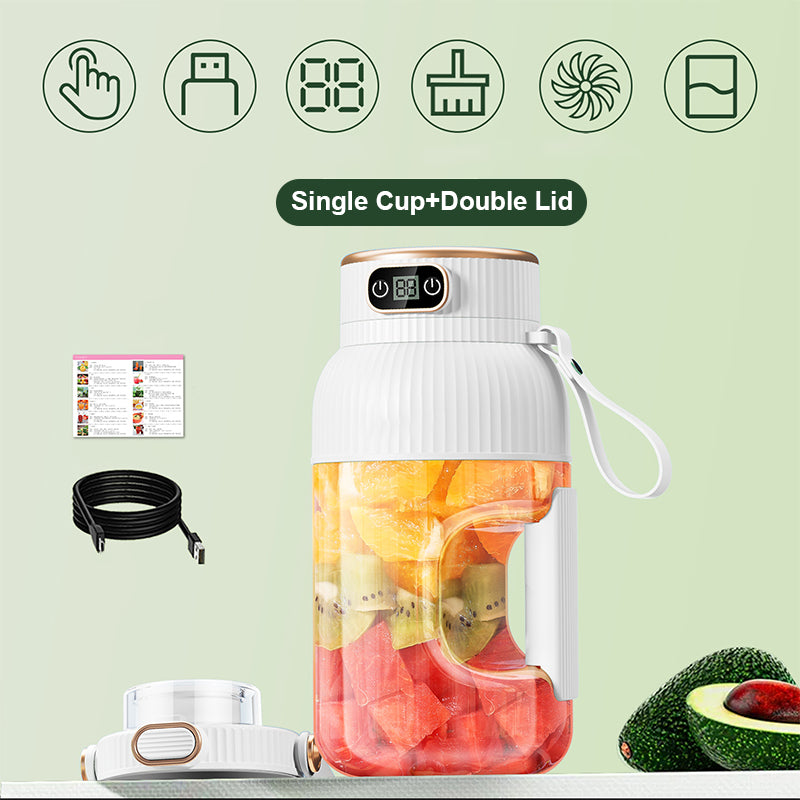 🍉Sommer Heißer Verkauf ❄️Multifunctional Tragbare Saftpresse Tasse mit Digitalanzeige