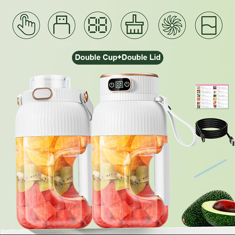 🍉Sommer Heißer Verkauf ❄️Multifunctional Tragbare Saftpresse Tasse mit Digitalanzeige