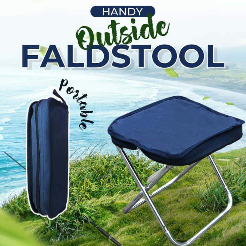 Tragbarer Edelstahl-Faltstuhl – leicht, stabil & platzsparend – ideal für Camping, Angeln, Picknick & Ausflüge🏕️🎣