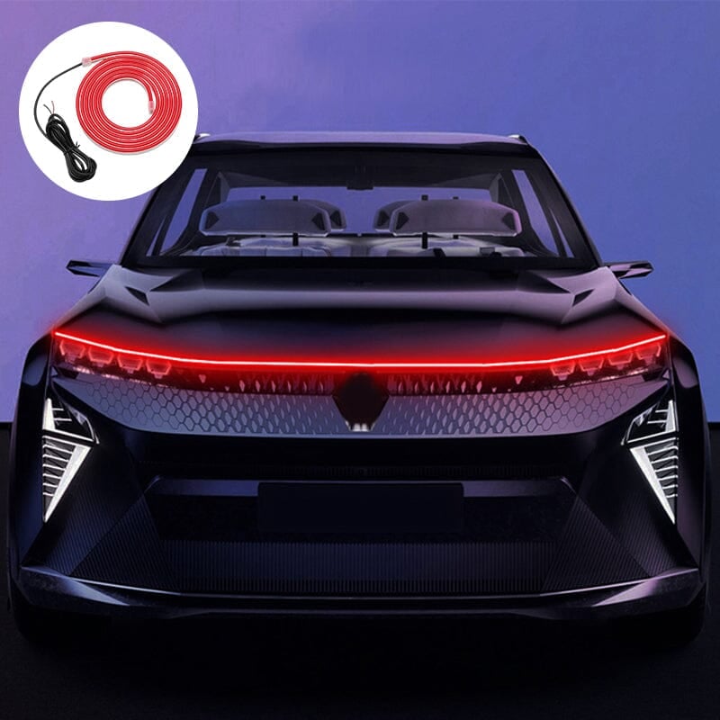 🚗✨ Dynamische LED Motorhaubenbeleuchtung – Lauflicht Tagfahrlicht mit Start-Scan-Effekt für Auto Tuning