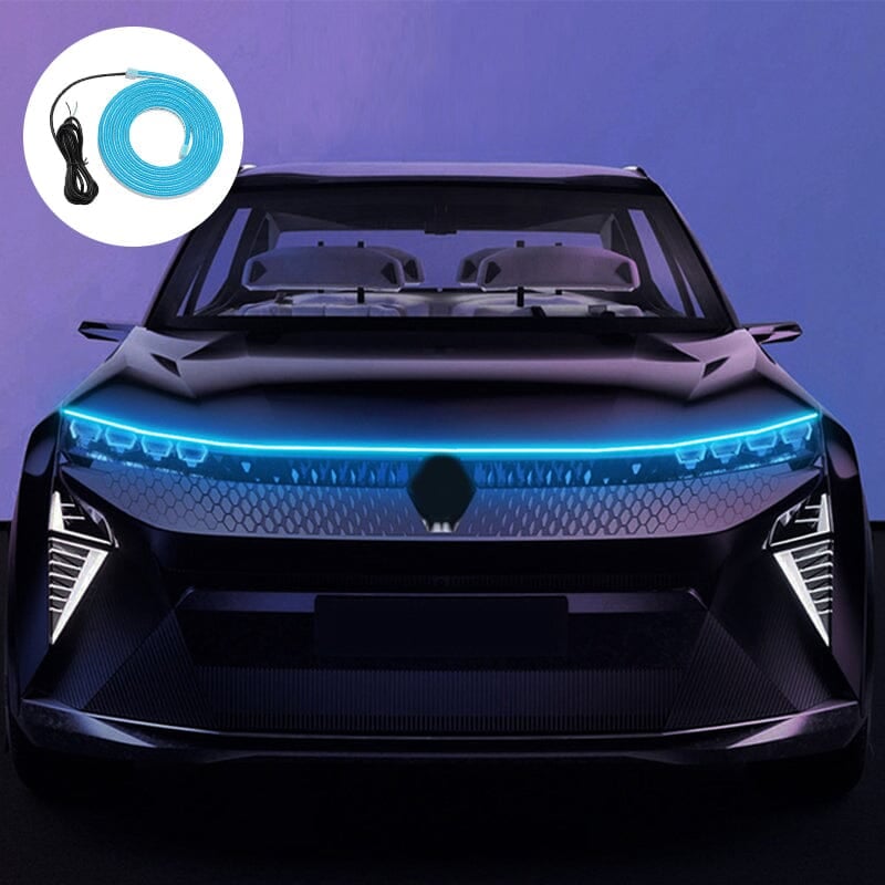🚗✨ Dynamische LED Motorhaubenbeleuchtung – Lauflicht Tagfahrlicht mit Start-Scan-Effekt für Auto Tuning