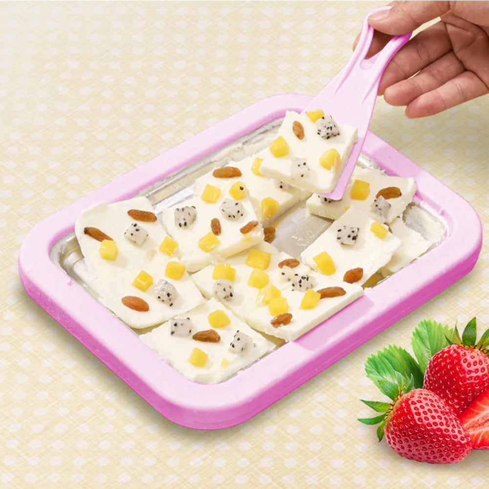 🍦 DIY Eisrollen-Maker aus Edelstahl ❄️ Hausgemachtes Eis für Kinder & Familie – Perfekt für heiße Sommertage