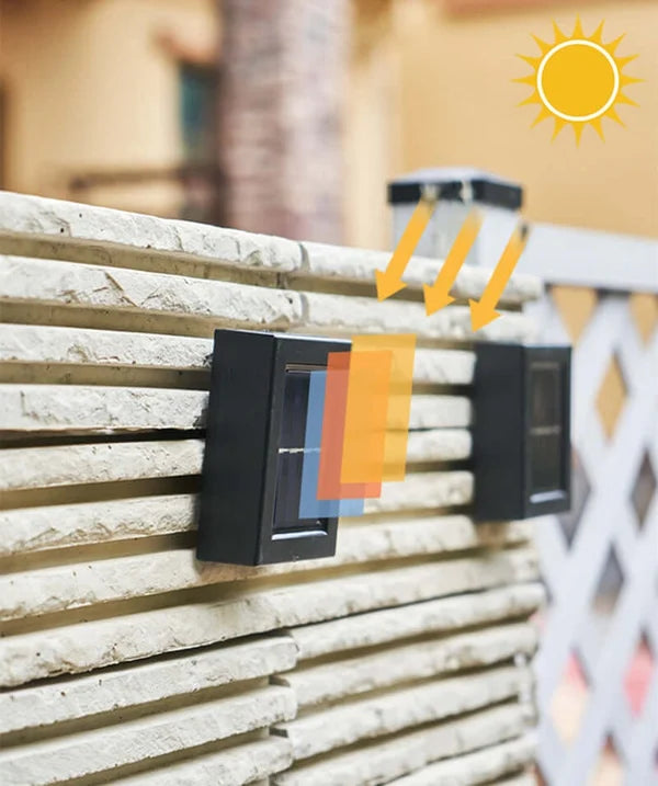 Wasserdichte solarbetriebene dekorative Wandleuchte für die Terrasse