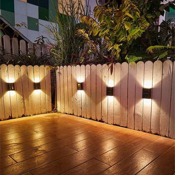 Wasserdichte solarbetriebene dekorative Wandleuchte für die Terrasse