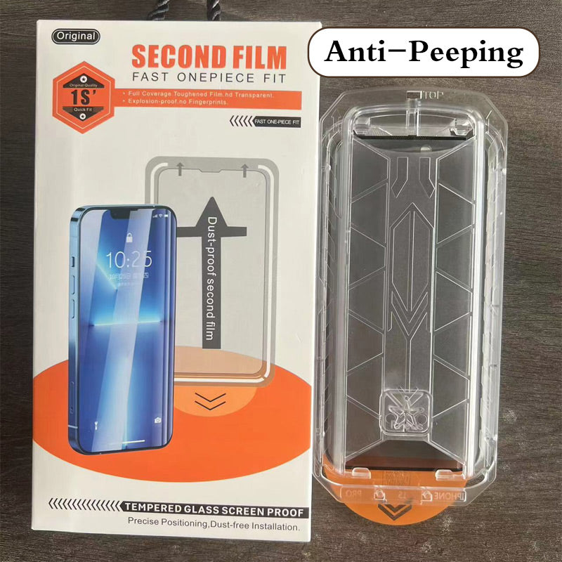 💥Hot Sale 50 % RABATT🔥 4K HD / Blickschutz-Hartglas-Displayschutz mit automatischer Staubentfernung & einfacher Installation für iPhone