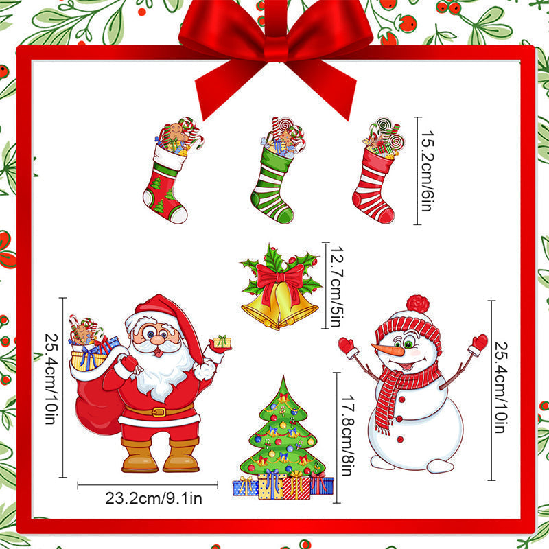 🎅🎄Weihnachts-3D-Cartoon-Magnetaufkleber