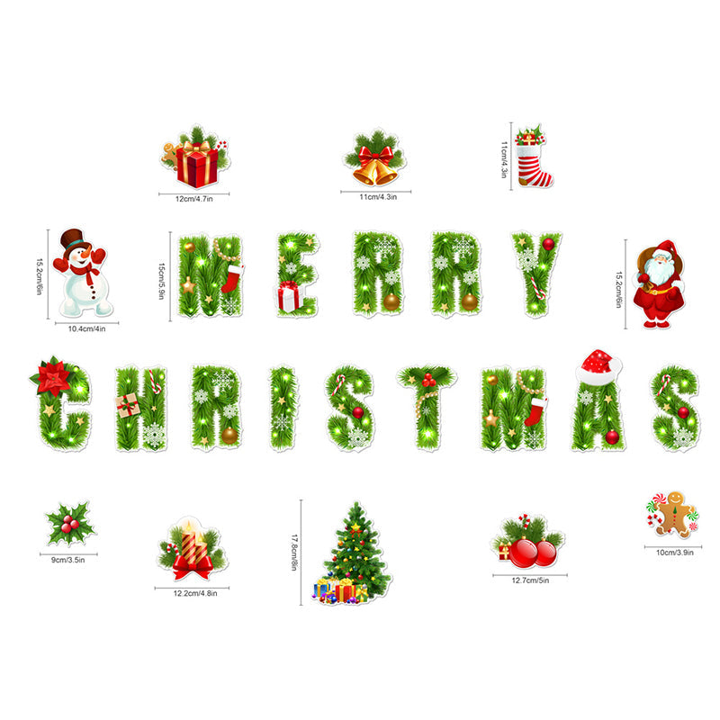 🎅🎄Weihnachts-3D-Cartoon-Magnetaufkleber