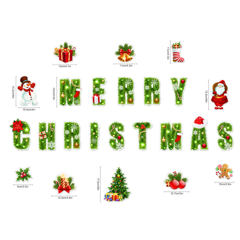 🎅🎄Weihnachts-3D-Cartoon-Magnetaufkleber