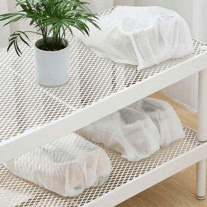 Wiederverwendbare Schuh-Aufbewahrungsbeutel mit Zugband · Staubdicht & Platzsparend · Must-Have zum Saisonwechsel