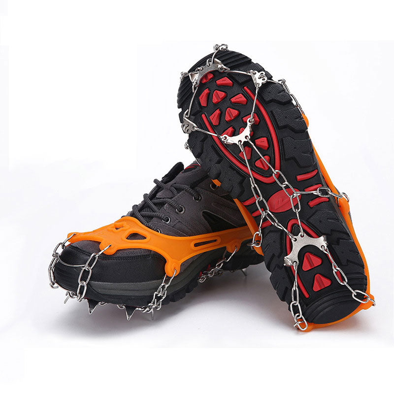 🏔️ Schneeketten für Schuhe – rutschfeste Steigeisen für Winterwandern, Bergsteigen & Eiswanderungen, universal