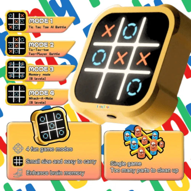 🔥50 % RABATT🔥Tragbares Tic-Tac-Toe Puzzlespiel