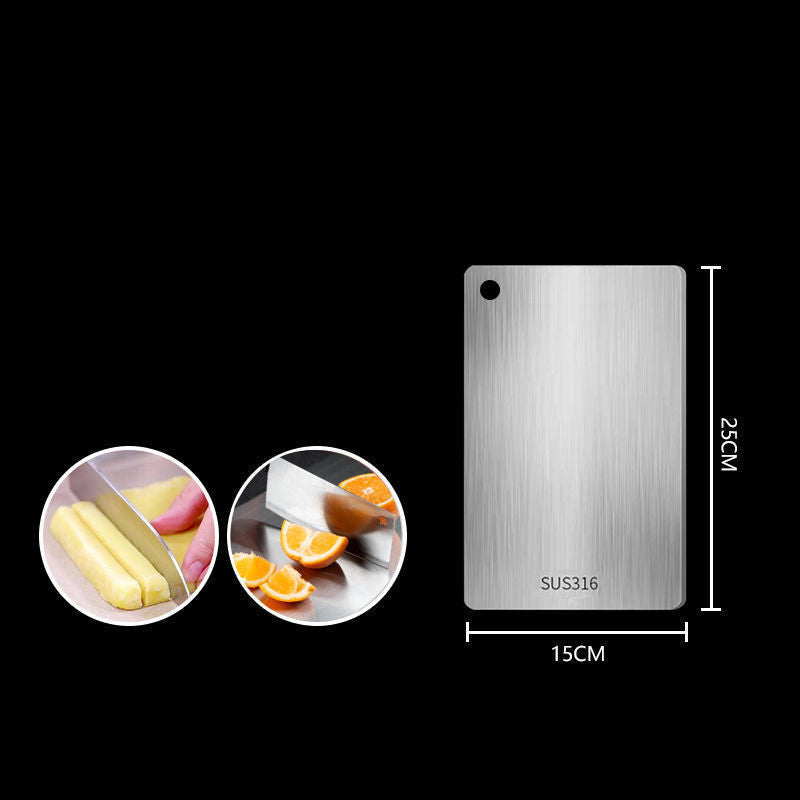 🔥 50 % Rabatt! 🍽️ 316 Edelstahl Schneidebrett – Hygienische Küchenplatte zum Schneiden, Teig ausrollen & Kochen