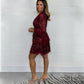 👗2025 Neues Design💫Modisches Damen Minikleid mit Pailletten und V-Ausschnitt