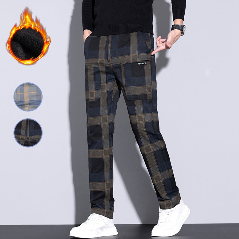 🏆HEISSER VERKAUF 50% - Lässige karierte Herrenhose mit Taschen