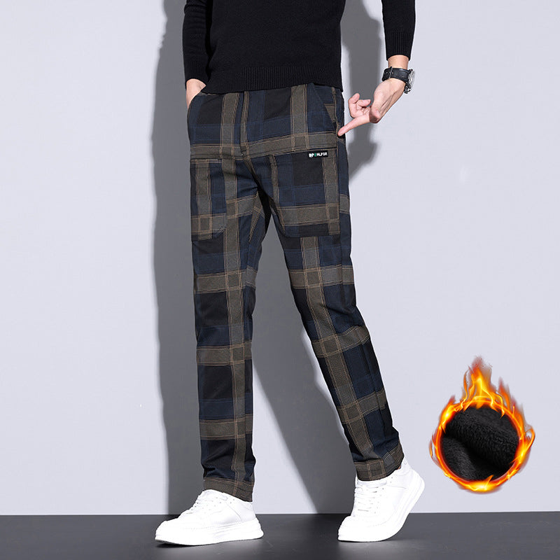 🏆HEISSER VERKAUF 50% - Lässige karierte Herrenhose mit Taschen