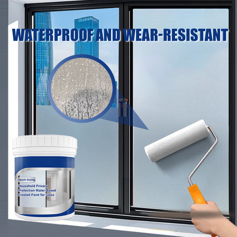 Sichtschutz-Milchglasfarbe auf Wasserbasis – Für Fenster, Türen & Glas