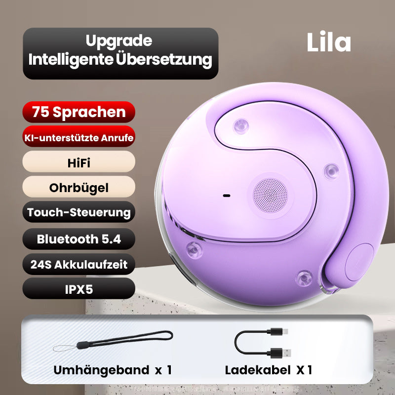 🎧 50% RABATT! ✨ Intelligente Bluetooth-Übersetzungsohrhörer – Echtzeit-Übersetzung, AI-Rauschunterdrückung & lange Akkulaufzeit – Perfekt für Reisen, Business & Meetings 🌍
