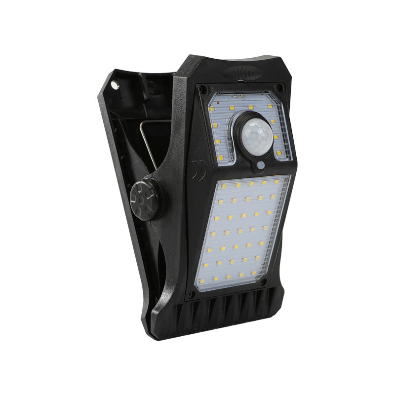 Solarbetriebene Outdoor- & Gartenlampe – Bewegungsmelder & Clip-Leuchte für Camping & Zuhause 🌞🏕️