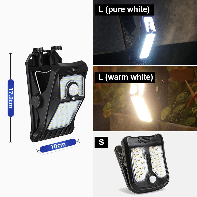 Solarbetriebene Outdoor- & Gartenlampe – Bewegungsmelder & Clip-Leuchte für Camping & Zuhause 🌞🏕️