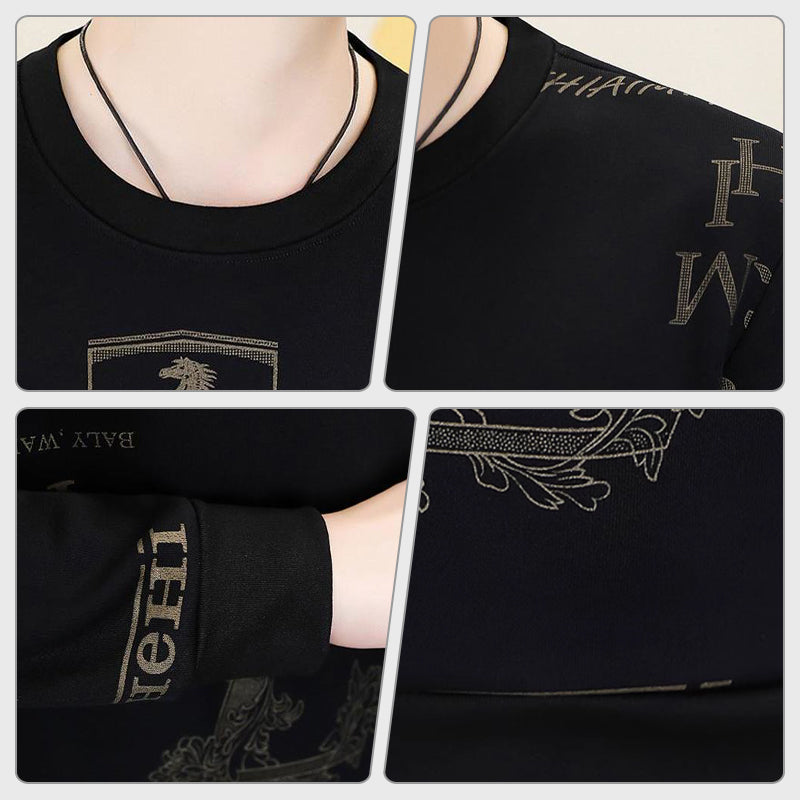 ✨Lockeres Business-Casual-Oberteil mit Rundhalsausschnitt für Herren