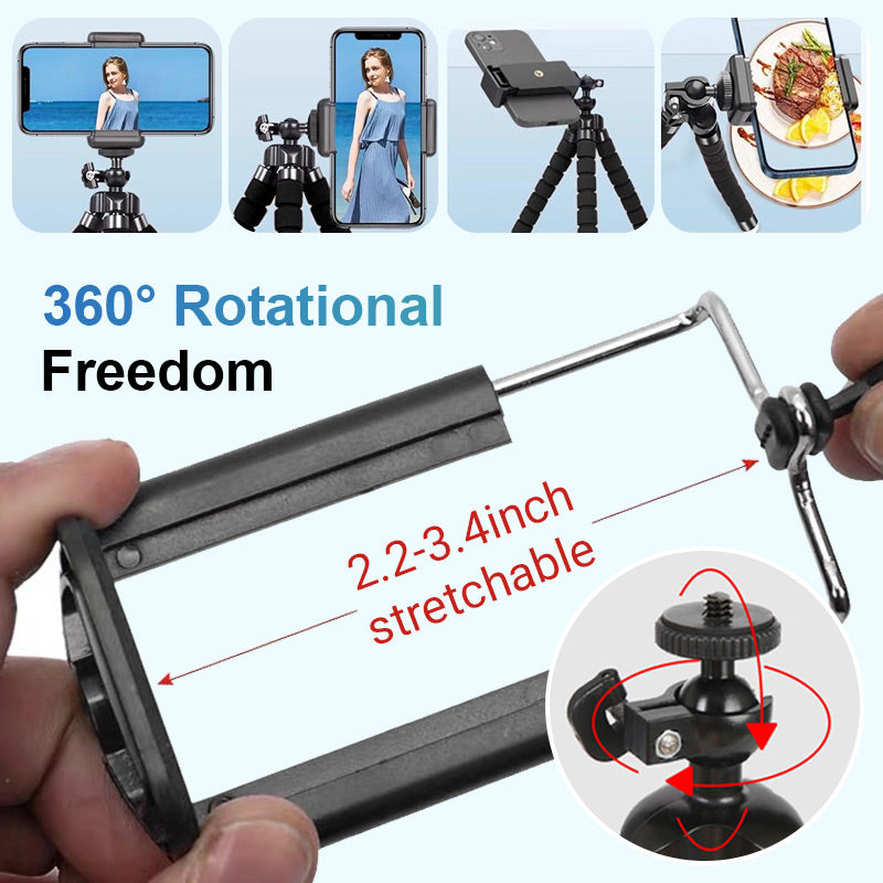 Flexibles Mini-Oktopus-Stativ (Fernbedienung inklusive)