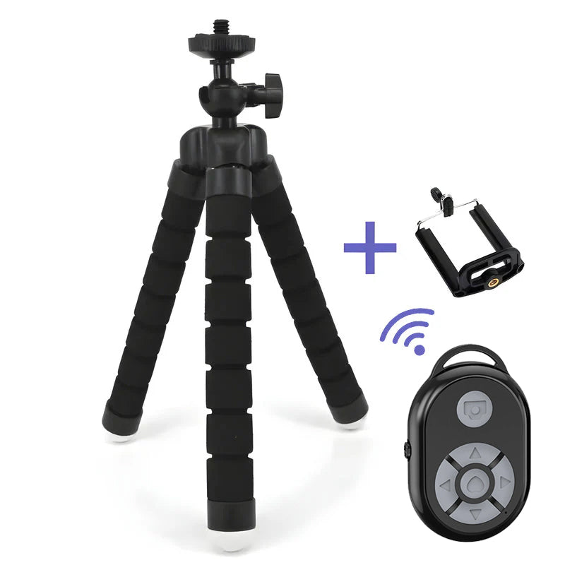 Flexibles Mini-Oktopus-Stativ (Fernbedienung inklusive)