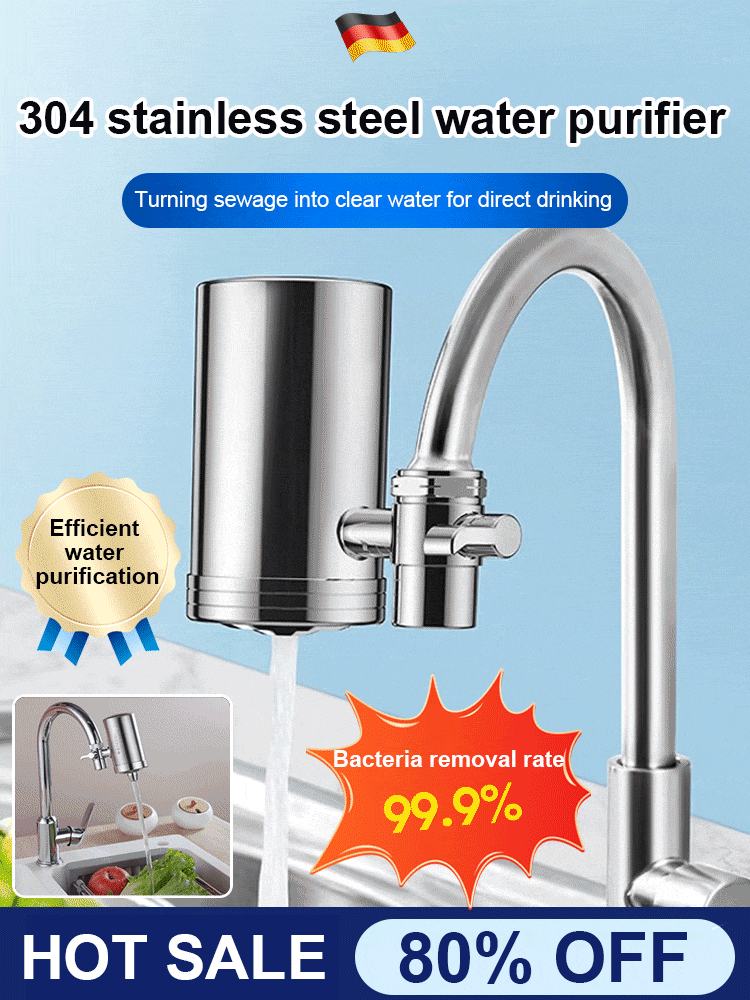 🛡️✨ Edelstahl-Wasserhahnfilter – Für den Schutz Ihrer Familiengesundheit! ✨