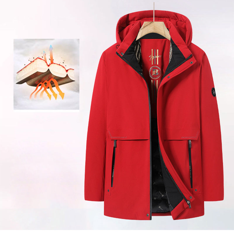 Winddichter Thermo-Parka für Herren